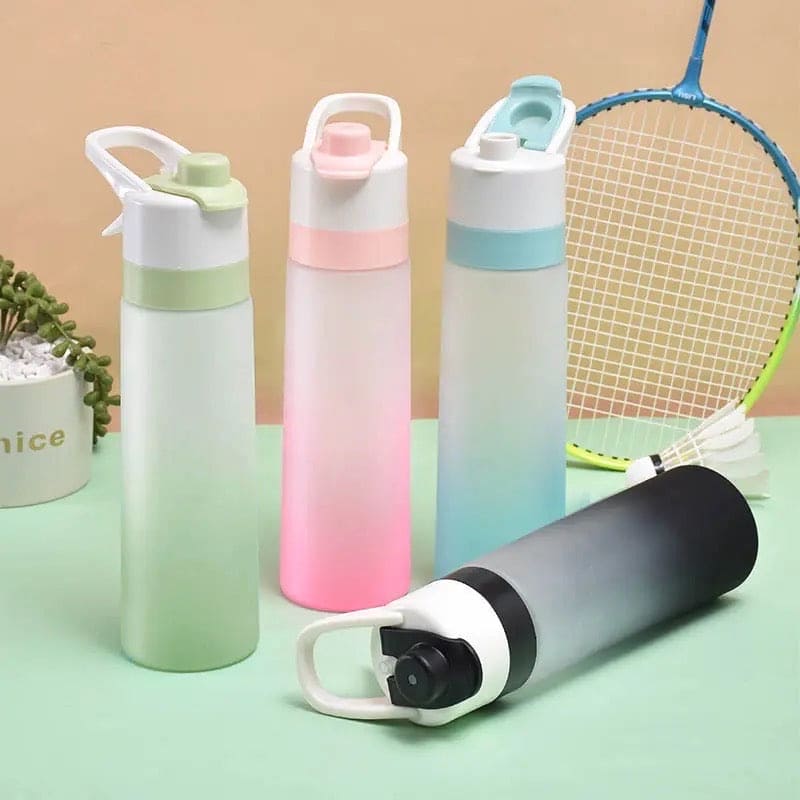 Spray Water Bottle, 700ml Fashion Cute Drinking Cup, Large Capacity Misting Water Bottle, Gradient Drinkware Travel Bottle, Outdoor Sport Fitness Water Cup Spray Water Bottle, 700ml Fashion Cute Drinking Cup, Large Capacity Misting Water Bottle, Gradient Drinkware Travel Bottle, Outdoor Sport Fitness Water Cup